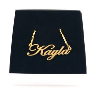 14K Gold Plated Name Necklace - Kayla
